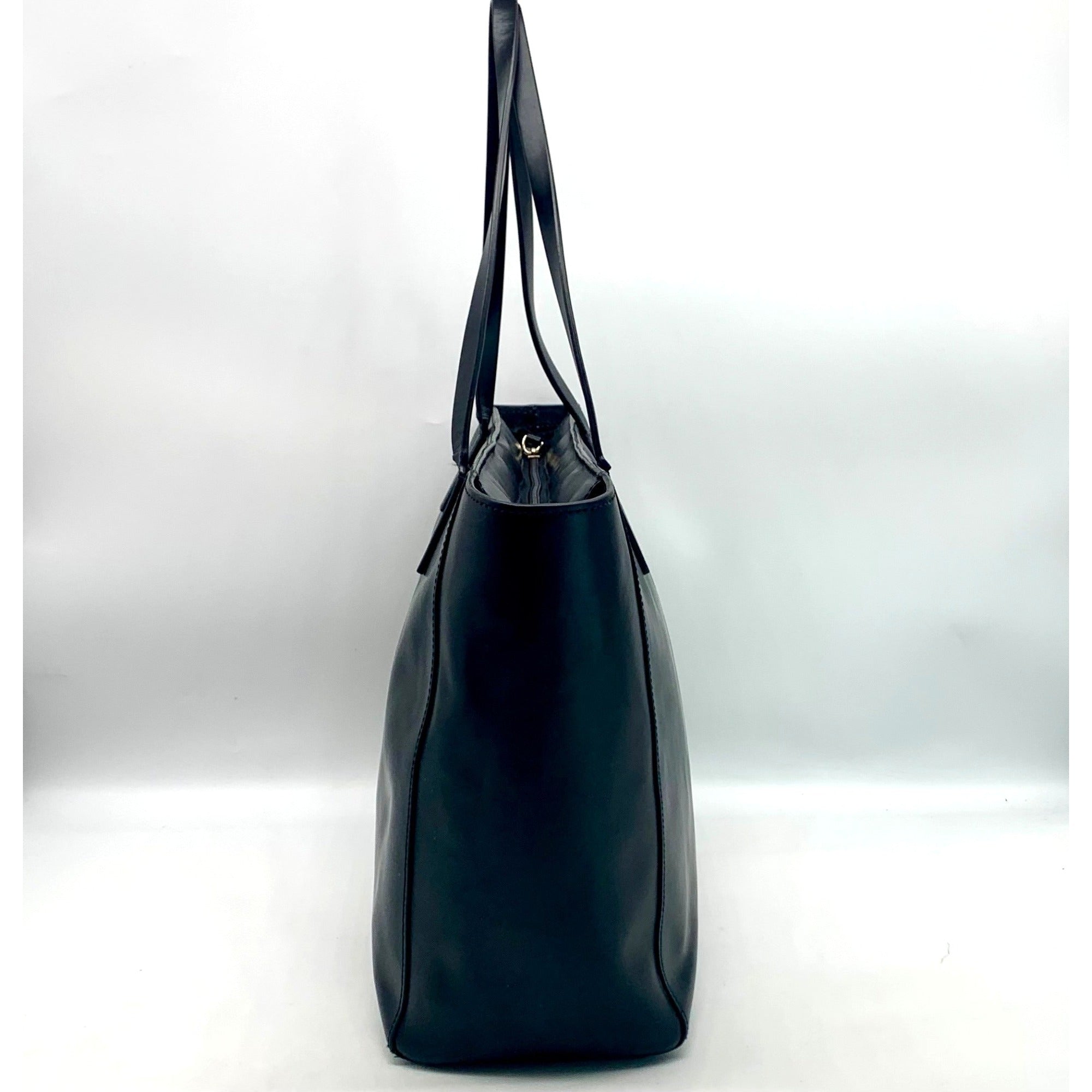 Kate Spade Black Leather Tote Bag