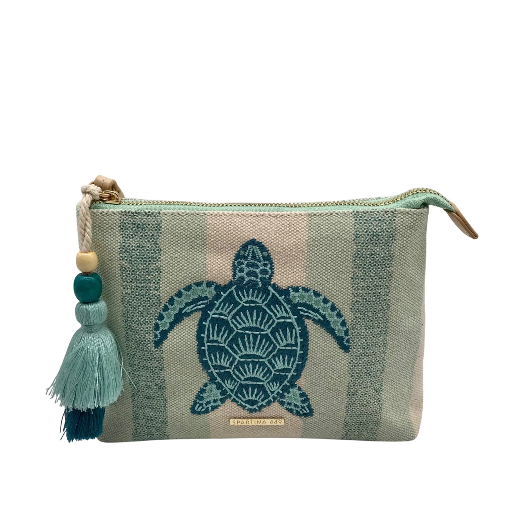 Spartina 449 Carina Multicolor Jute &amp; Cotton Sea Turtle Wristlet