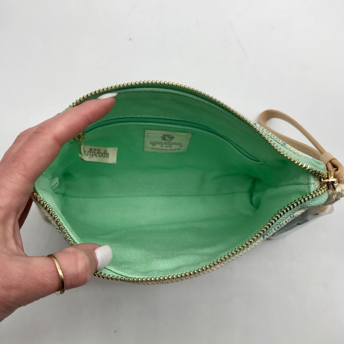 Spartina 449 Carina Multicolor Jute &amp; Cotton Sea Turtle Wristlet