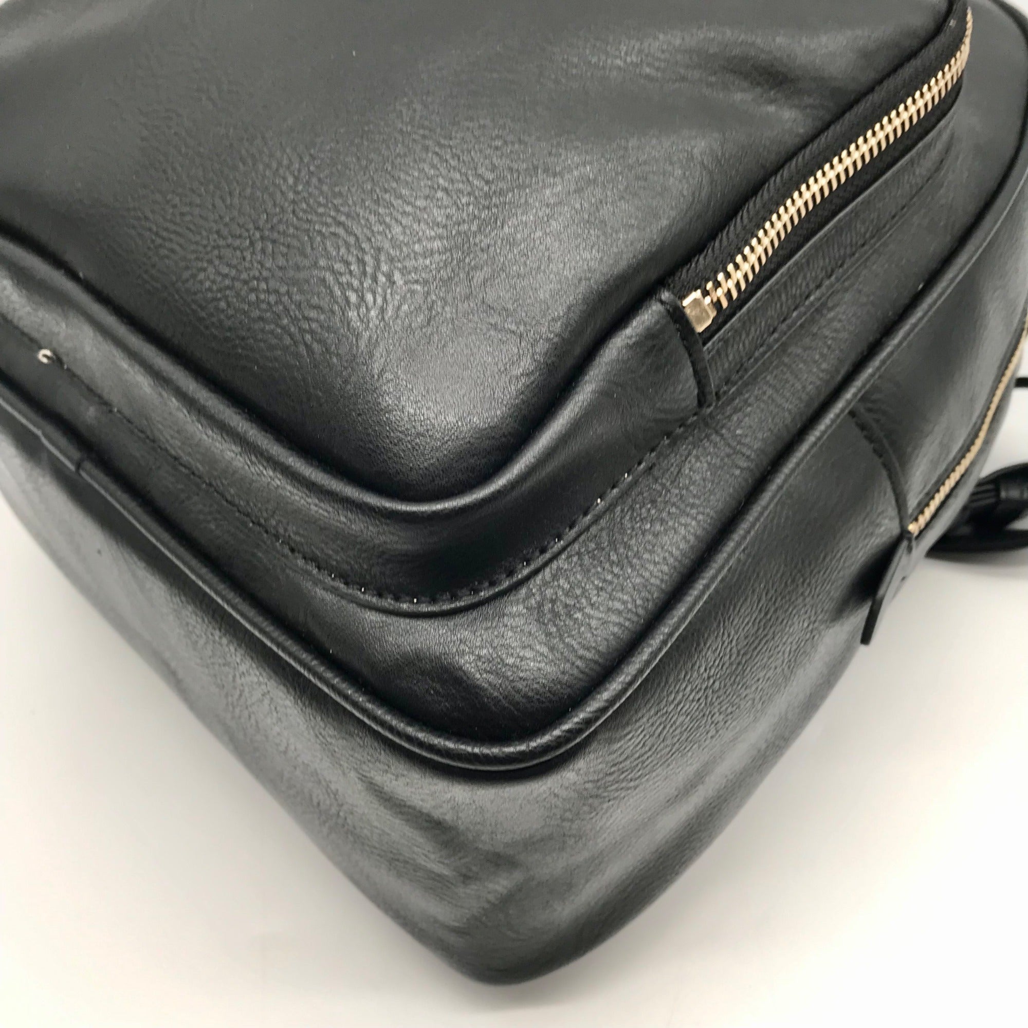 Guess Black Faux Leather Rylan Backpack