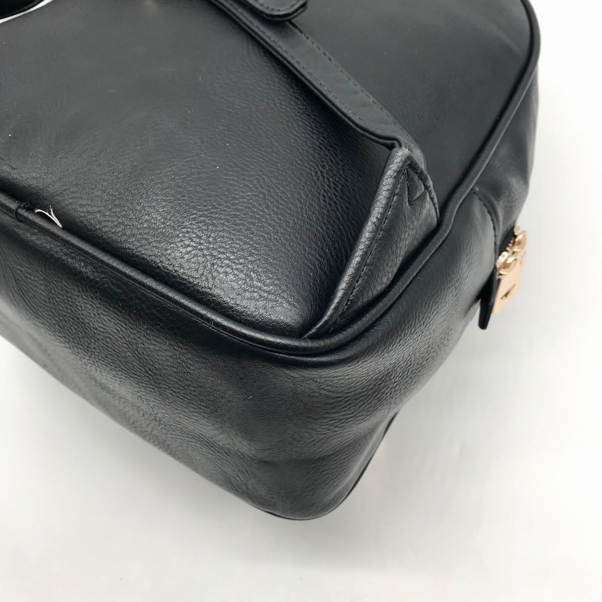 Guess Black Faux Leather Rylan Backpack