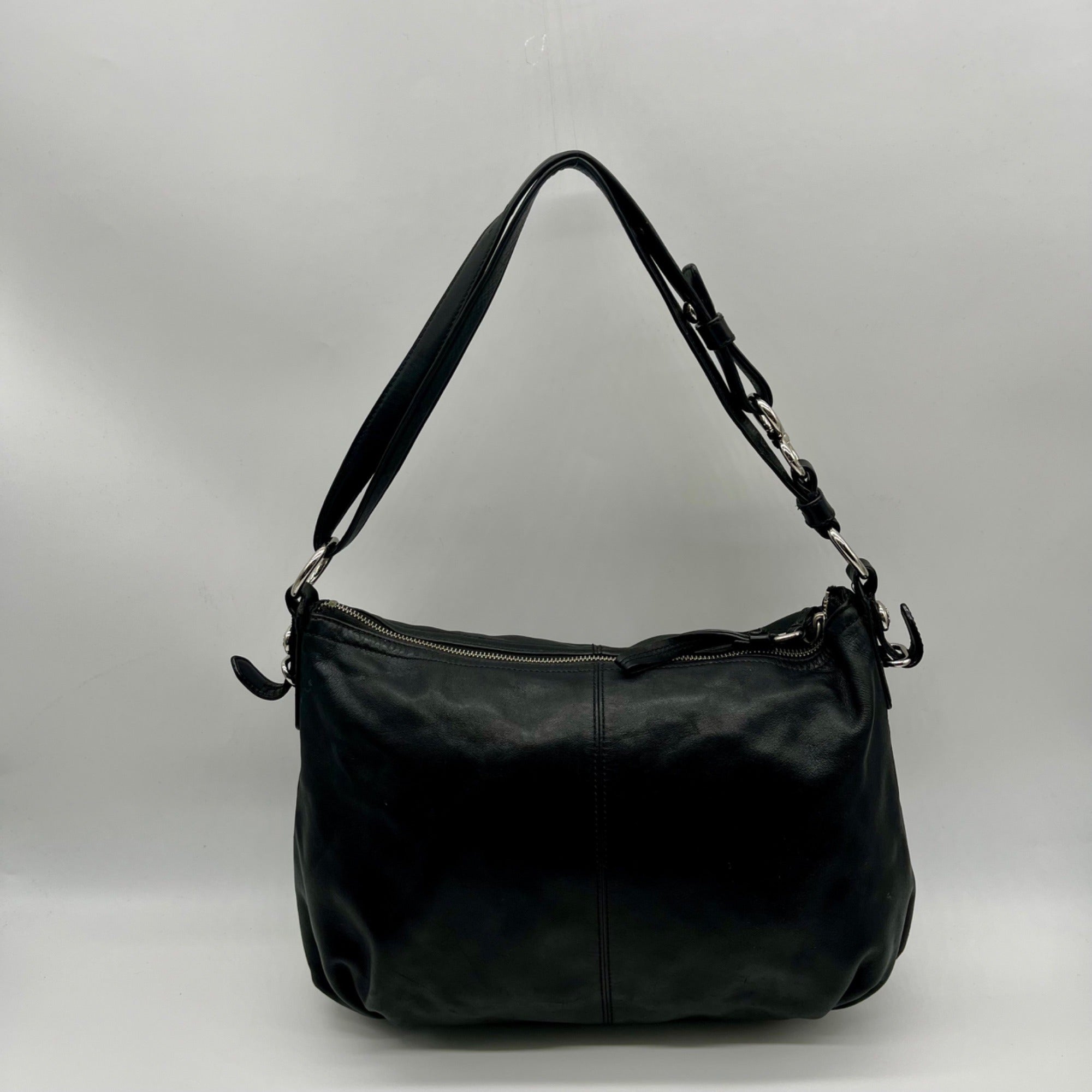 Coach Black Ashley Leather Shoulder Bag 15737