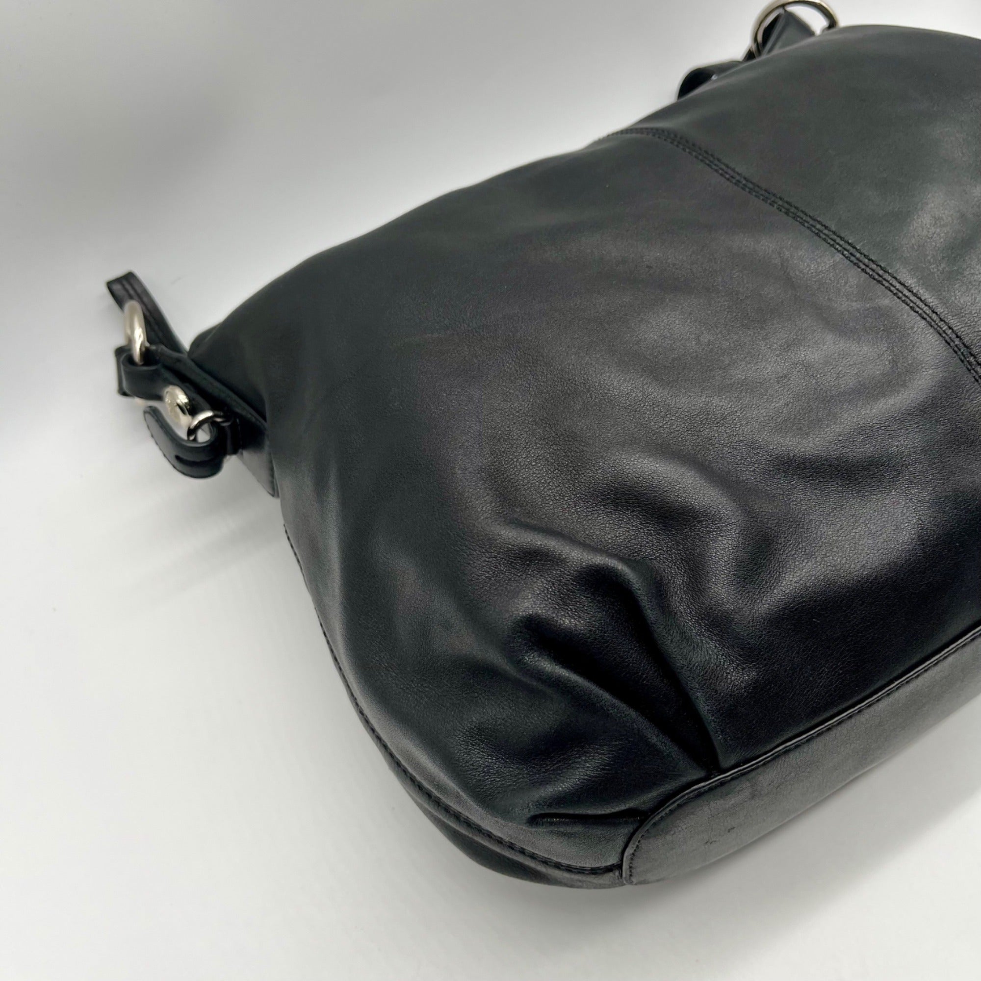 Coach Black Ashley Leather Shoulder Bag 15737