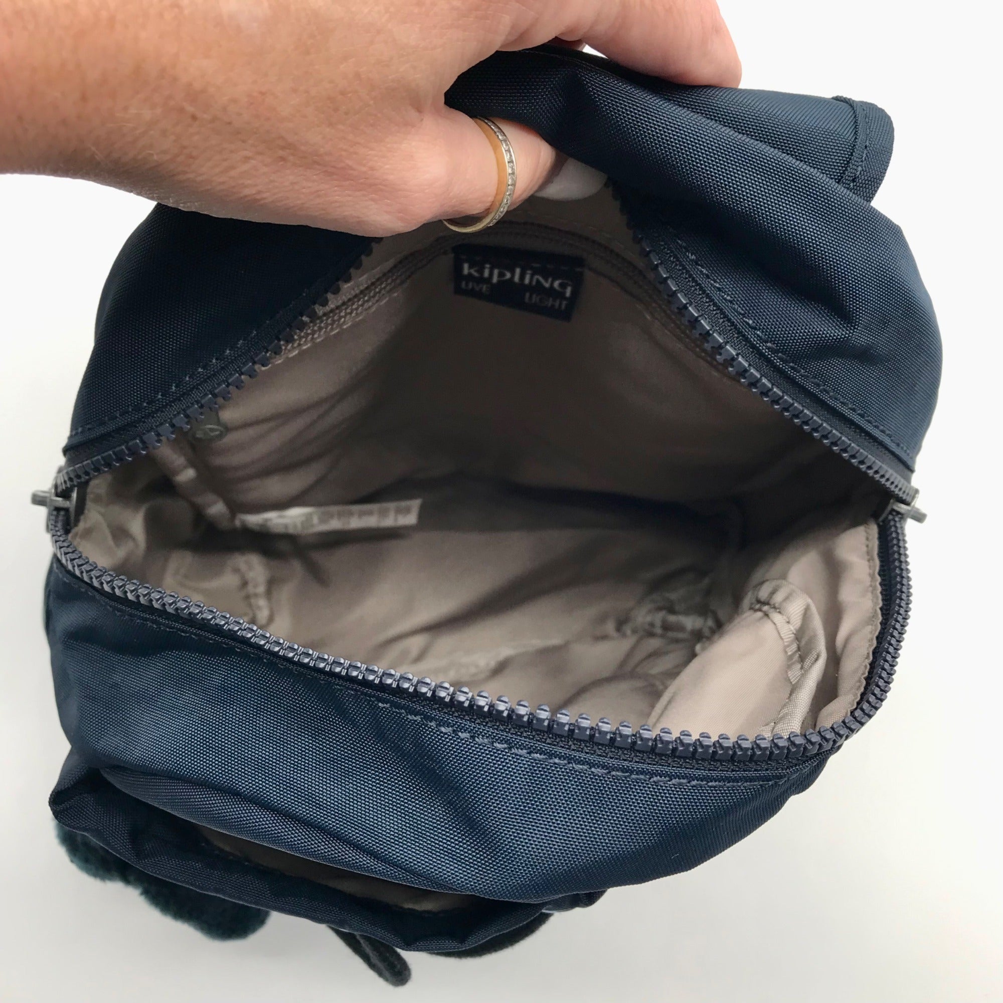 Kipling Blue Bleu 2 Nylon City Pack Backpack