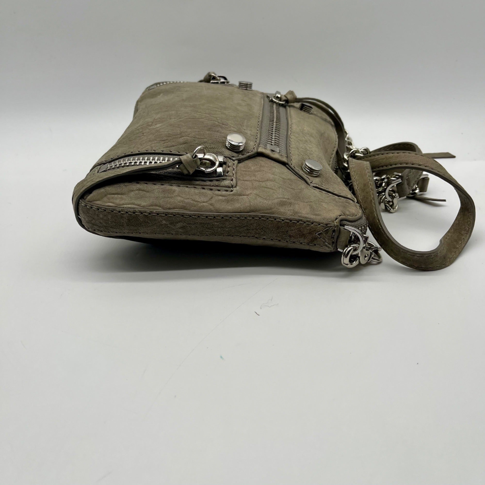 Botiker Grey Moto-Style Crossbody