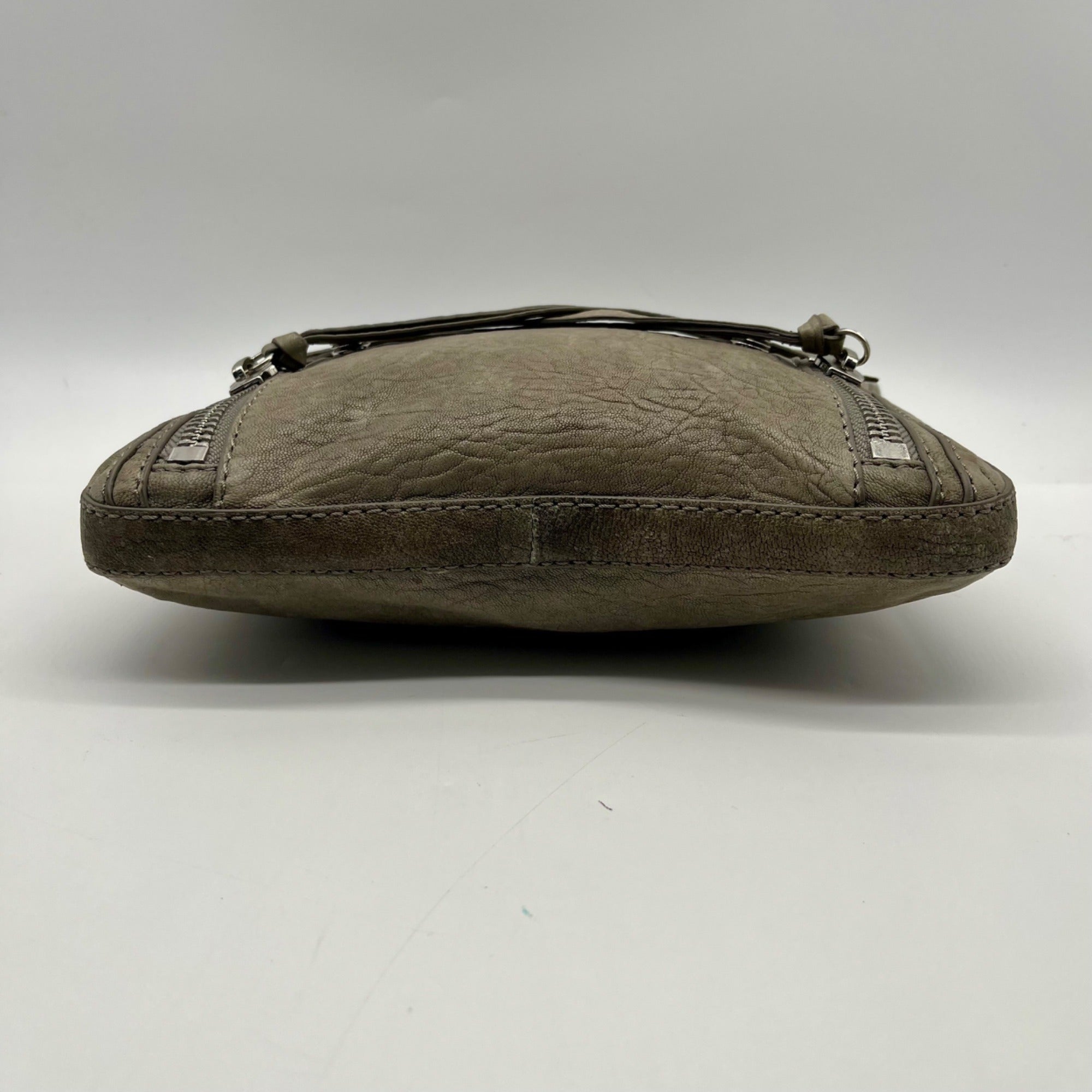Botiker Grey Moto-Style Crossbody