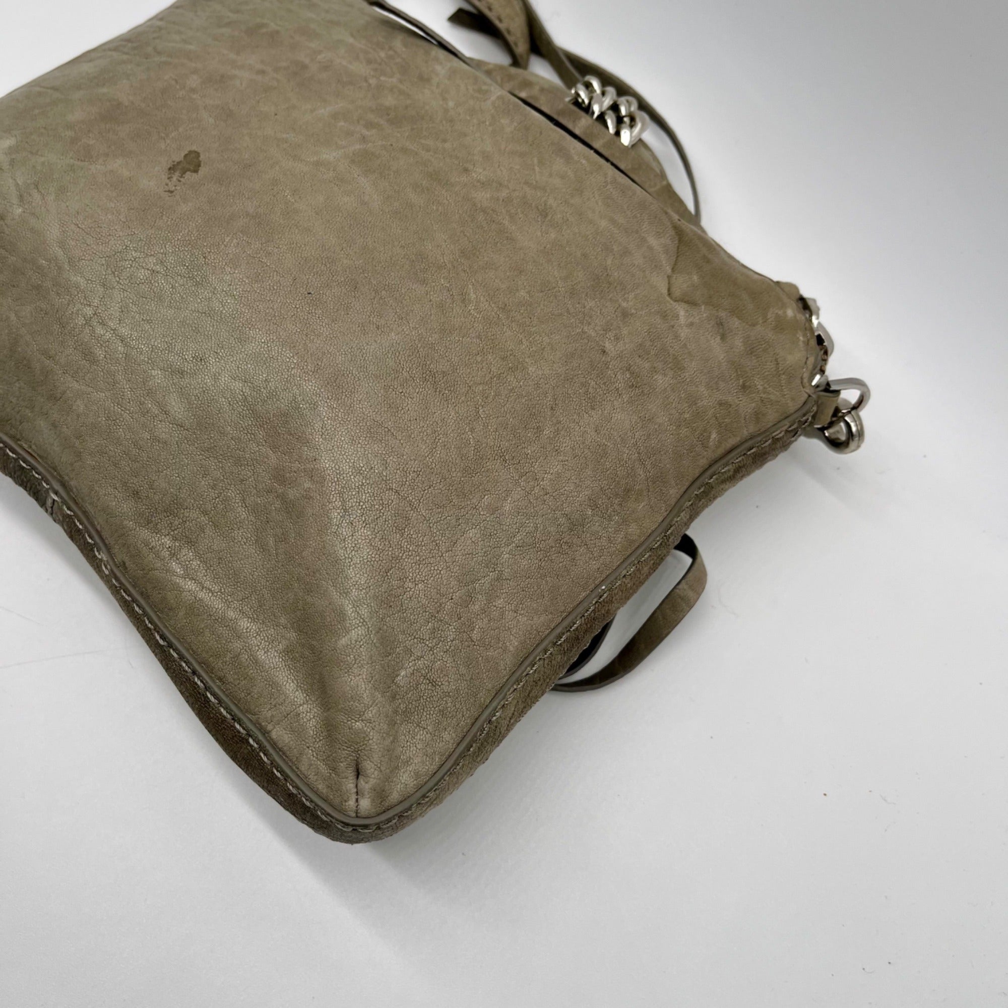 Botiker Grey Moto-Style Crossbody