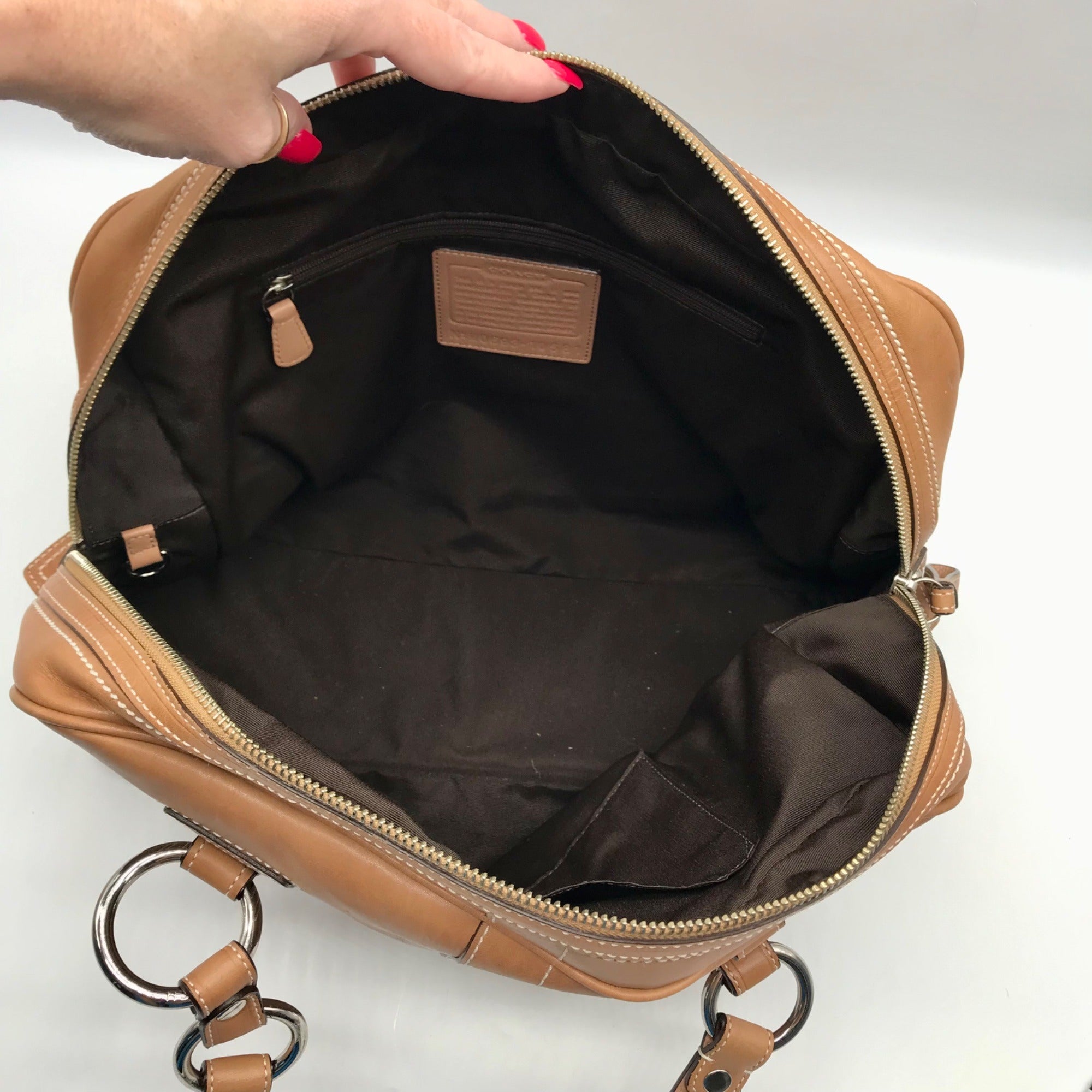 Coach Leather Camel Soho Satchel Bag 10581