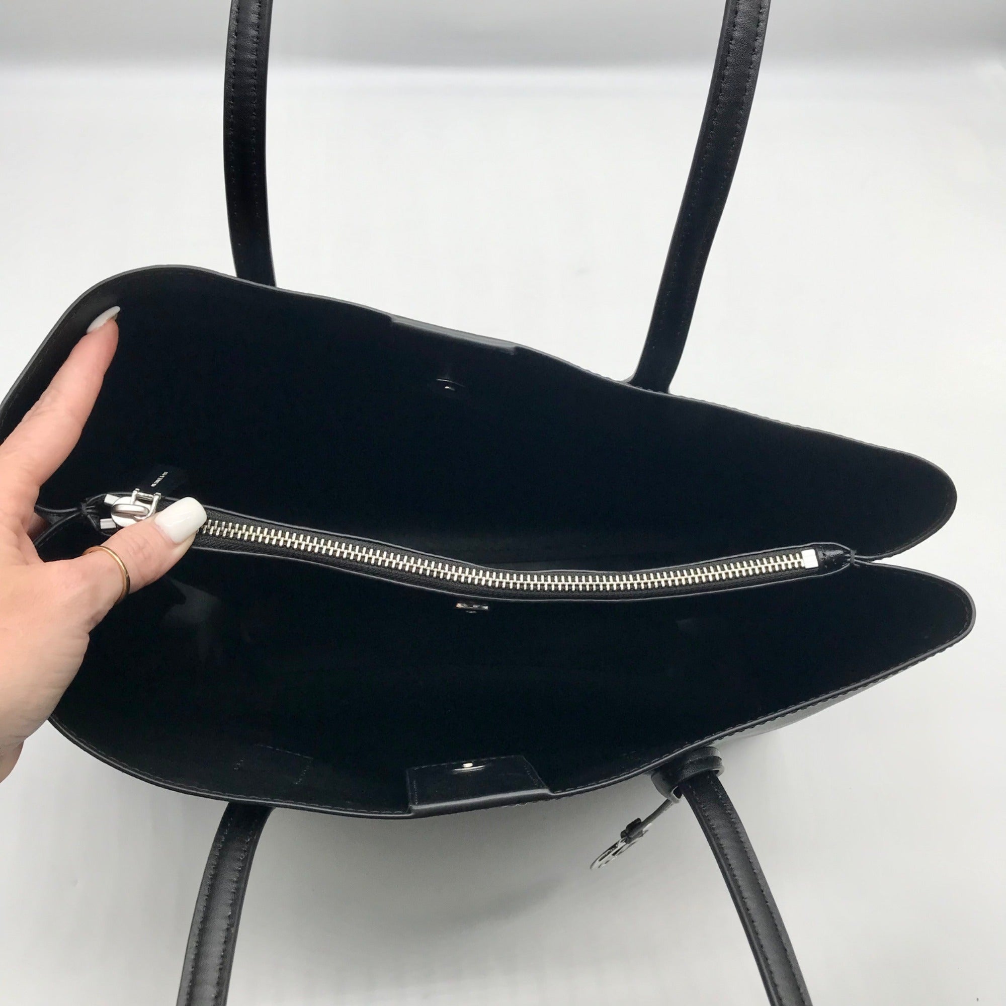 Michael Kors Black Ruthie Leather Tote Bag