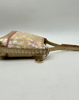 Brahmin Metallic Floral Embroidered And Croc-Embossed Shoulder Bag