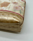 Brahmin Metallic Floral Embroidered And Croc-Embossed Shoulder Bag