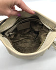 Coach Bone White Leather Medium Slim Legacy Shoulder Bag 1427