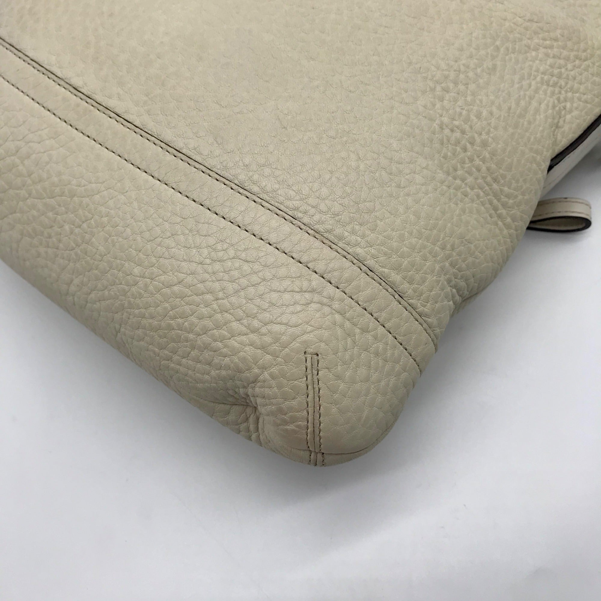 Coach Bone White Leather Medium Slim Legacy Shoulder Bag 1427