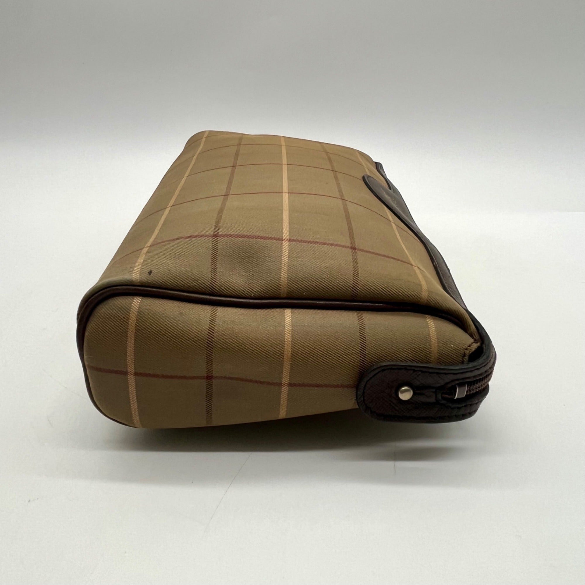 Burberrys Vintage Nova Check Canvas Zip Pouch