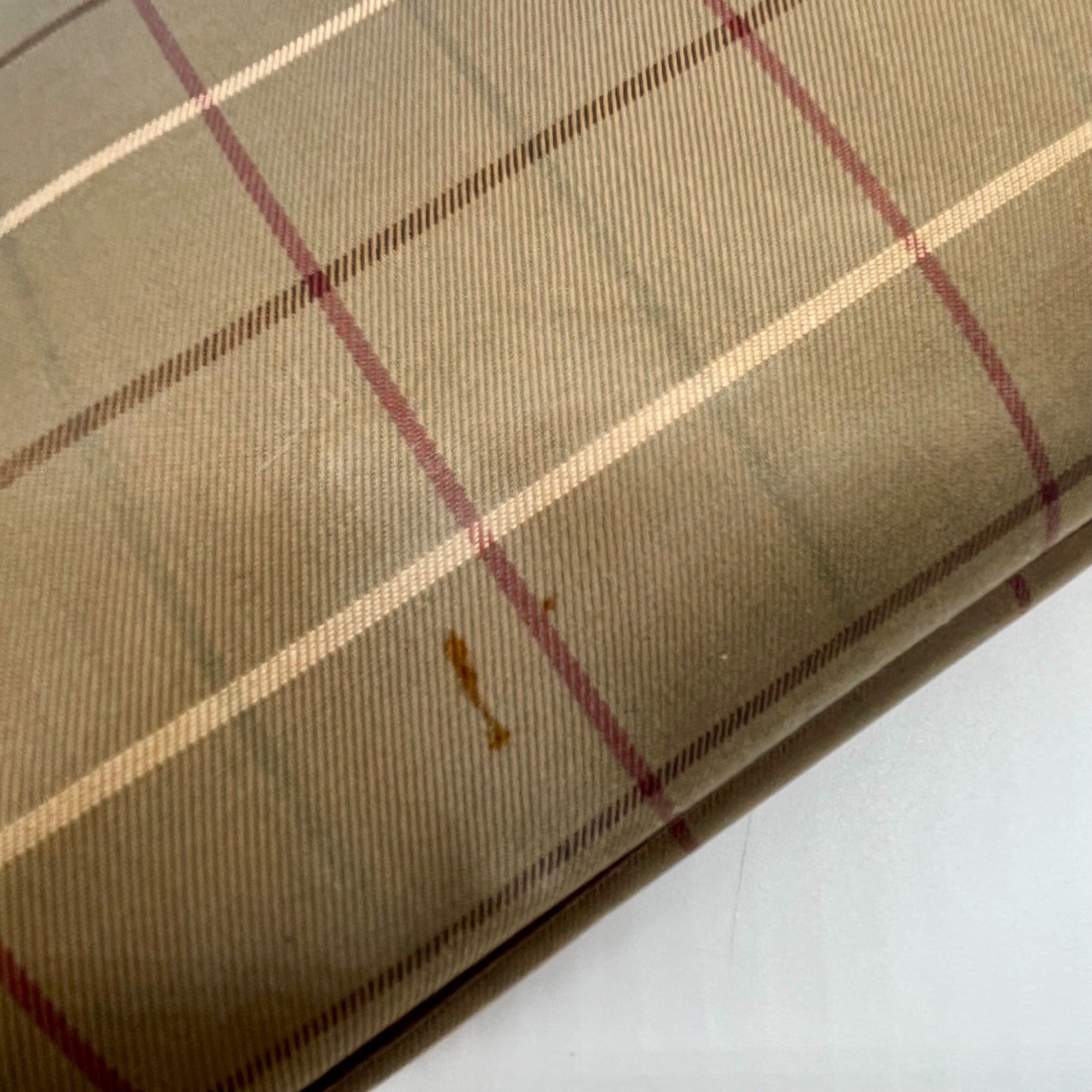 Burberrys Vintage Nova Check Canvas Zip Pouch
