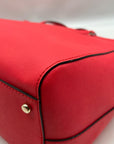 Kate Spade Pink Saffiano Leather Triple Compartment Convertible Satchel Bag