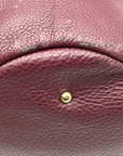 Aimee Kestenberg Burgundy Genuine Leather Hobo Bag