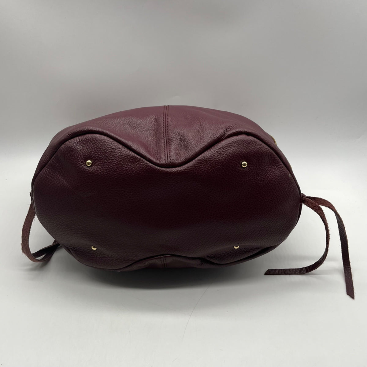 Aimee Kestenberg Burgundy Genuine Leather Hobo Bag
