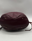 Aimee Kestenberg Burgundy Genuine Leather Hobo Bag