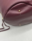 Aimee Kestenberg Burgundy Genuine Leather Hobo Bag