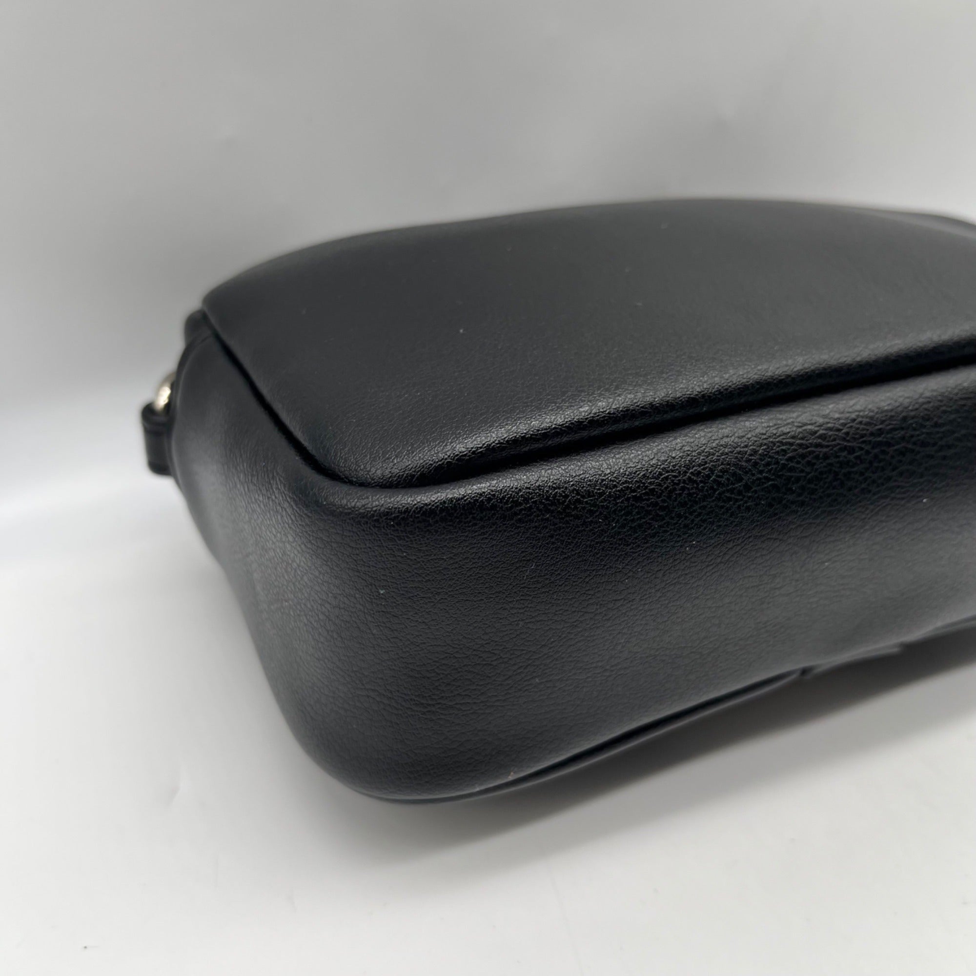 Madden Girl Black Faux Leather Crossbody Bag