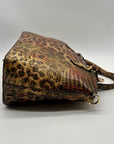 Brahmin Multi-Color Leopard Duxbury Satchel
