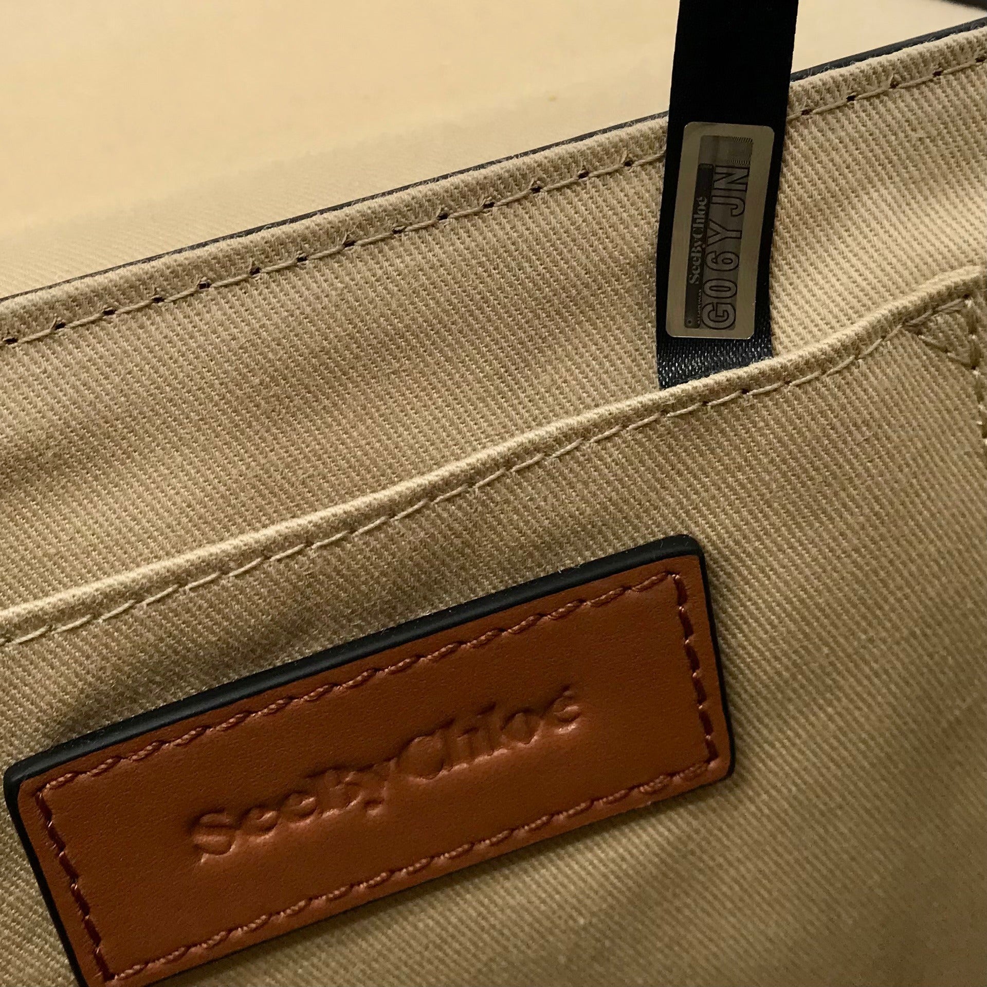 See By Chloe Burning Camel Snakeskin Embossed Leather Mara Crossbody