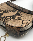 See By Chloe Burning Camel Snakeskin Embossed Leather Mara Crossbody