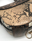 See By Chloe Burning Camel Snakeskin Embossed Leather Mara Crossbody