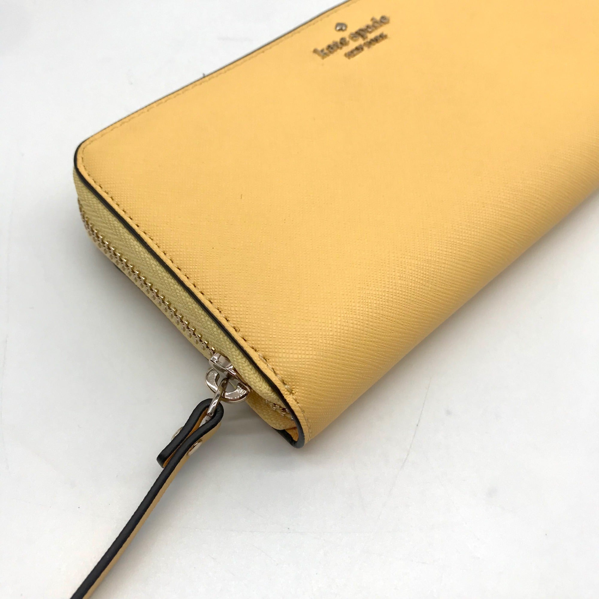 Kate Spade Yellow Saffiano Leather Marlee Continental Wallet