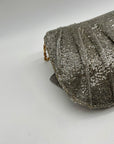 MMS Brands Silver Beaded Clutch Bag