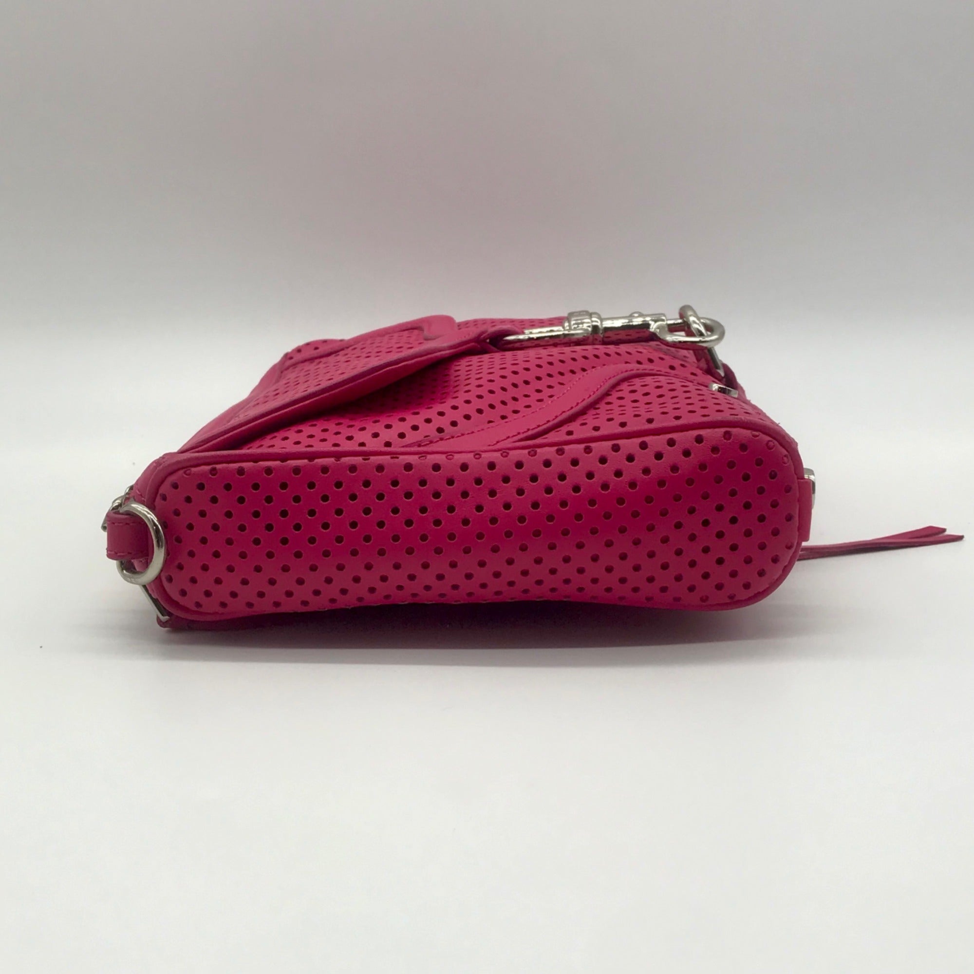 Rebecca Minkoff Pink Perforated Leather Crossbody Bag