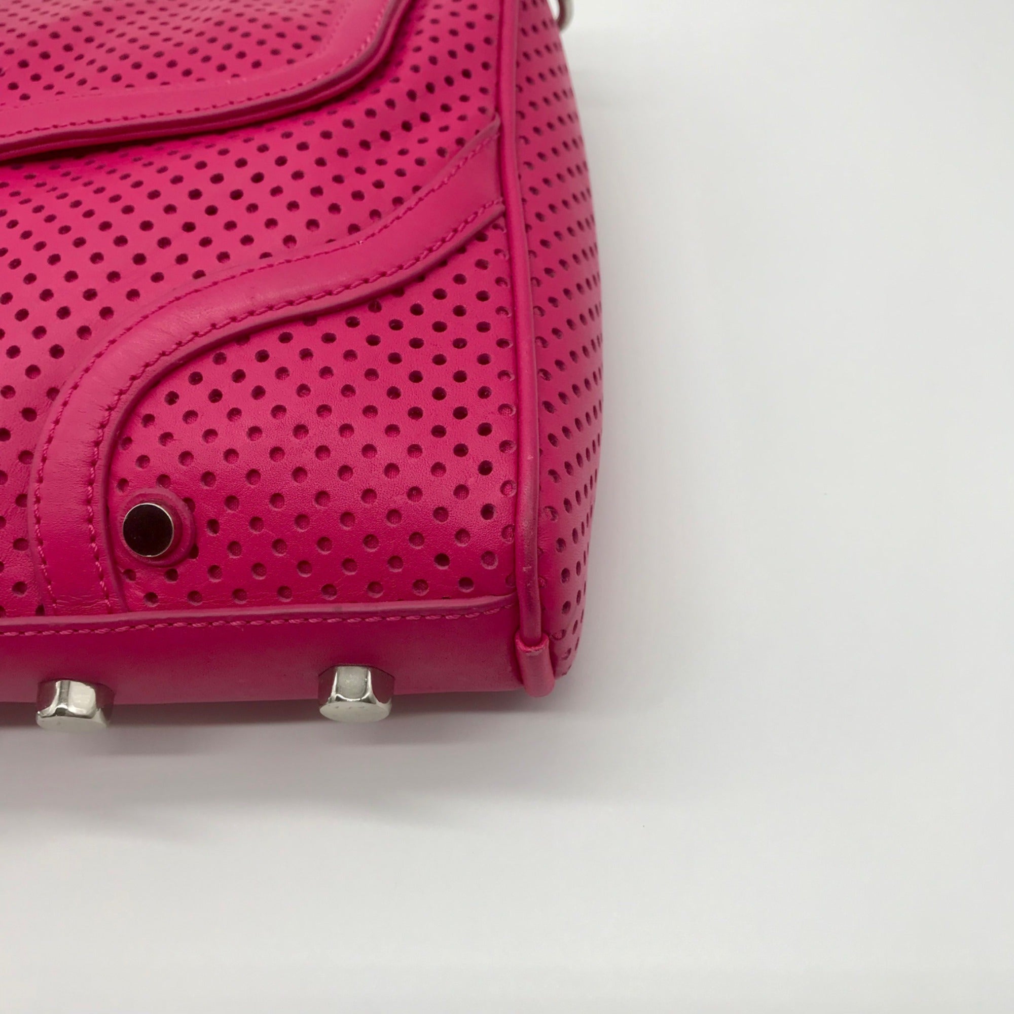 Rebecca Minkoff Pink Perforated Leather Crossbody Bag