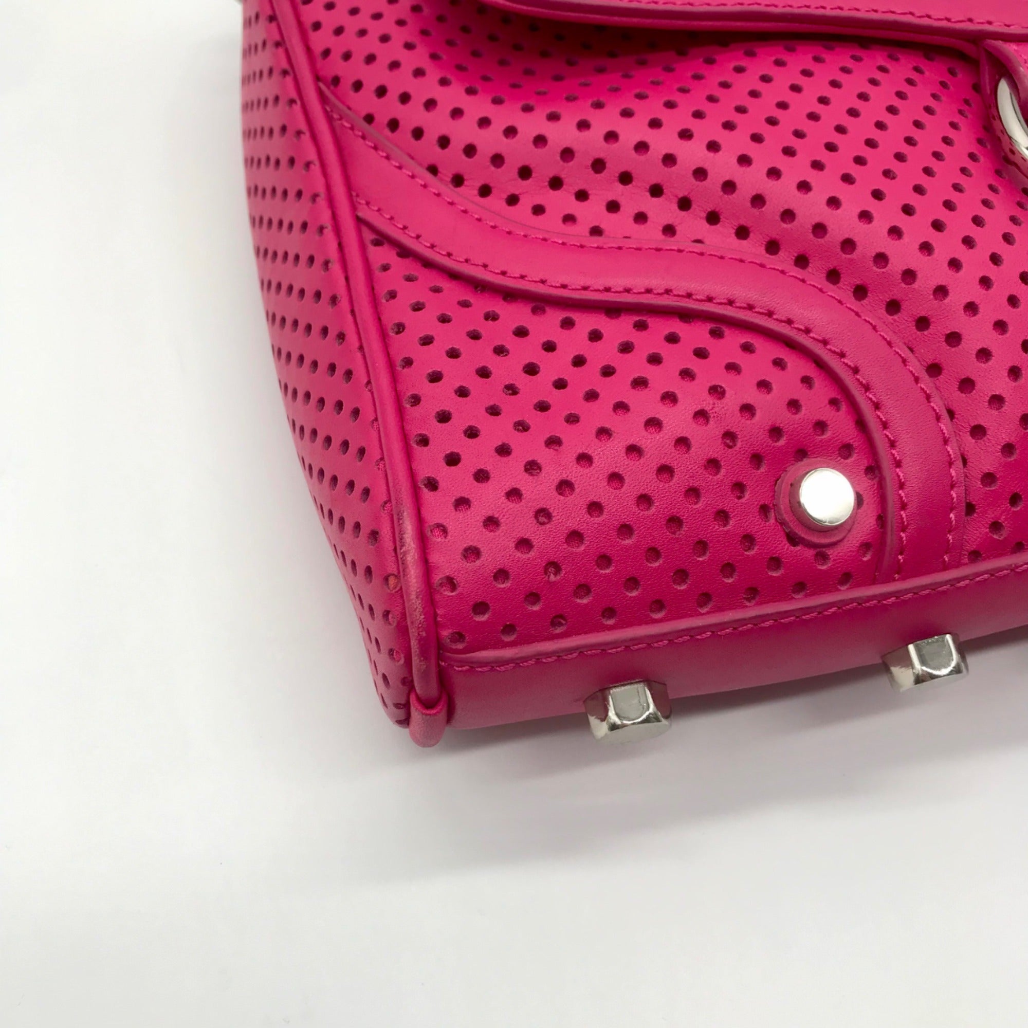 Rebecca Minkoff Pink Perforated Leather Crossbody Bag