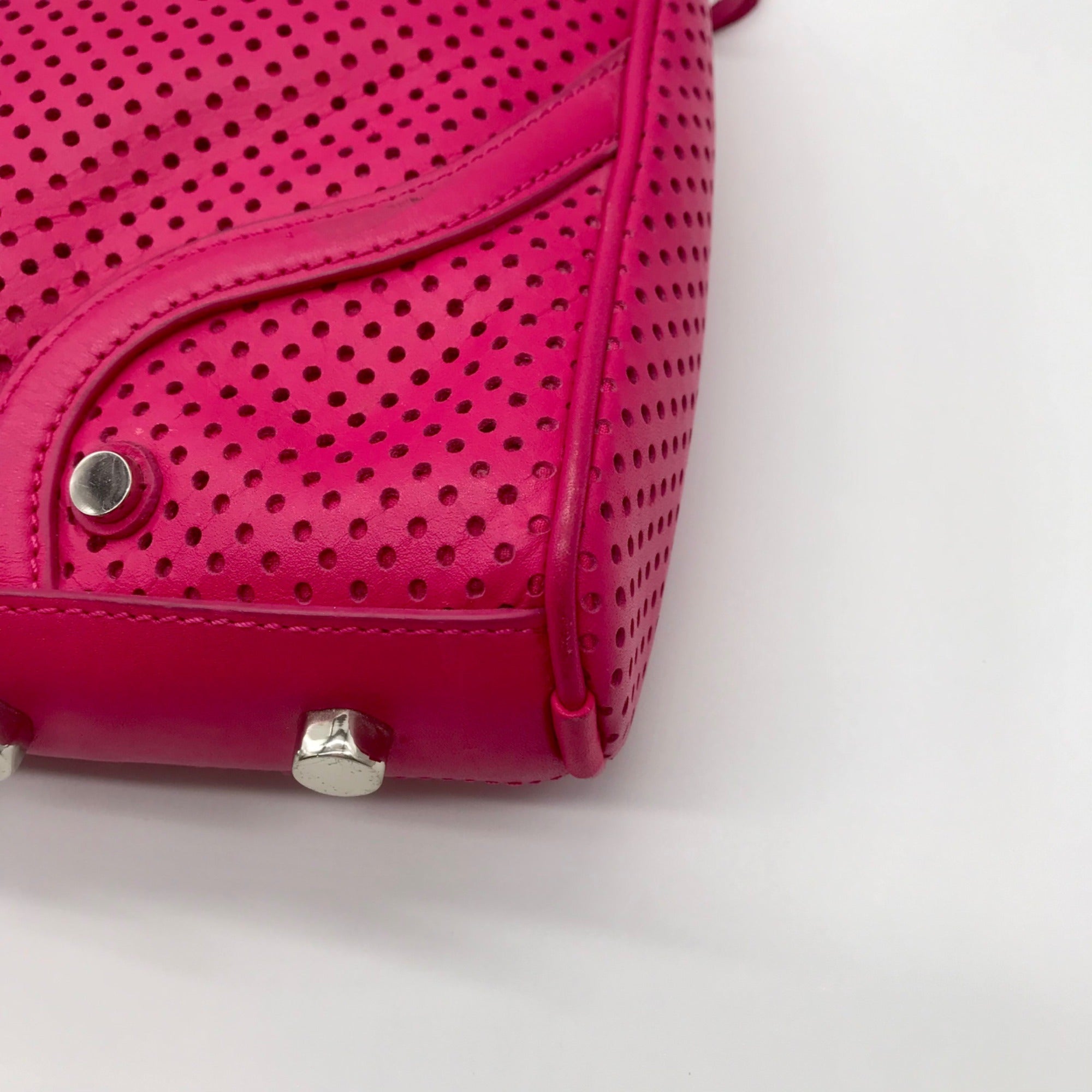Rebecca Minkoff Pink Perforated Leather Crossbody Bag