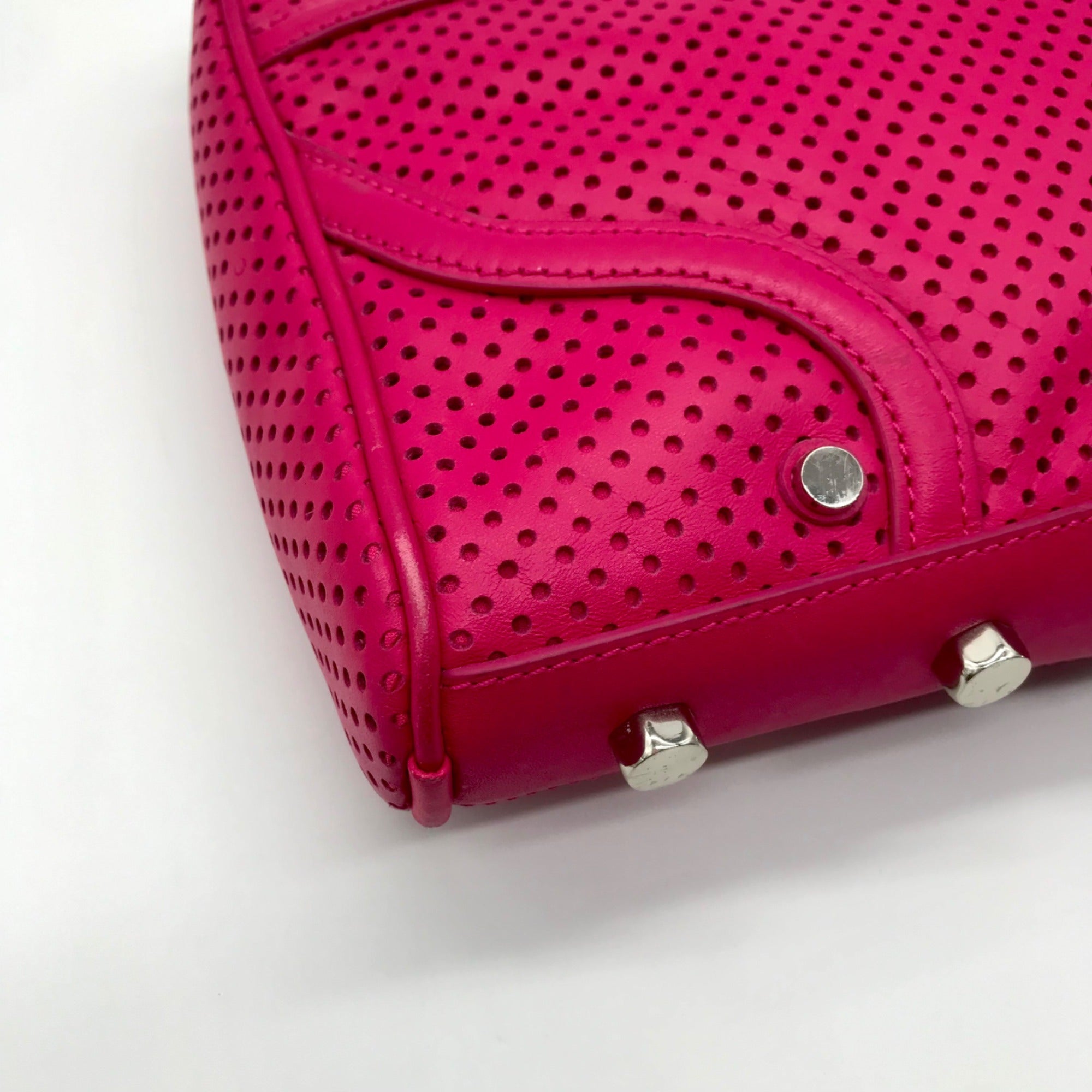 Rebecca Minkoff Pink Perforated Leather Crossbody Bag
