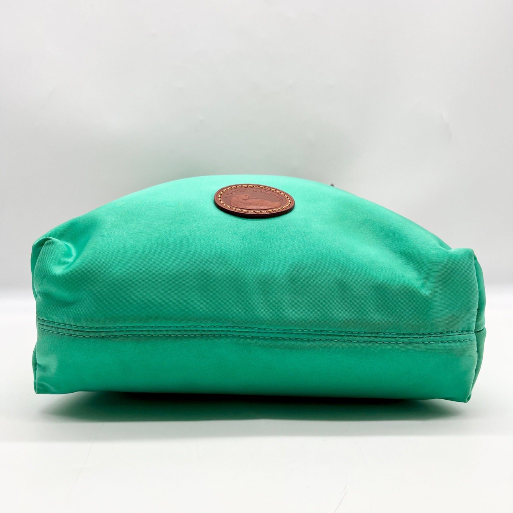 Dooney &amp; Bourke Teal Nylon Double Zip Crossbody Bag