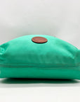 Dooney & Bourke Teal Nylon Double Zip Crossbody Bag