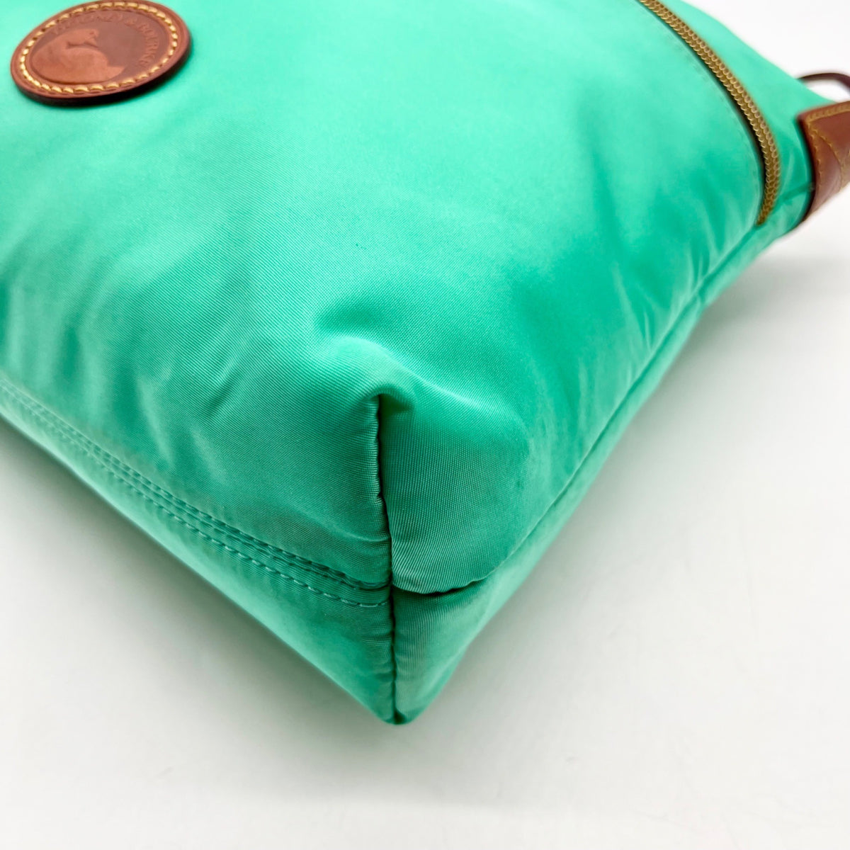 Dooney &amp; Bourke Teal Nylon Double Zip Crossbody Bag