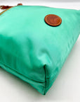Dooney & Bourke Teal Nylon Double Zip Crossbody Bag