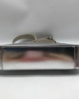 Michael Kors Silver Leather Jet Set Travel Tech Crossbody Bag