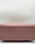Brighton Pale Pink Pebbled Leather Bow Shoulder Bag
