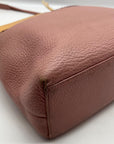 Brighton Pale Pink Pebbled Leather Bow Shoulder Bag