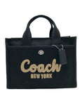 Coach Black Canvas Cargo Tote Bag 42 CP158