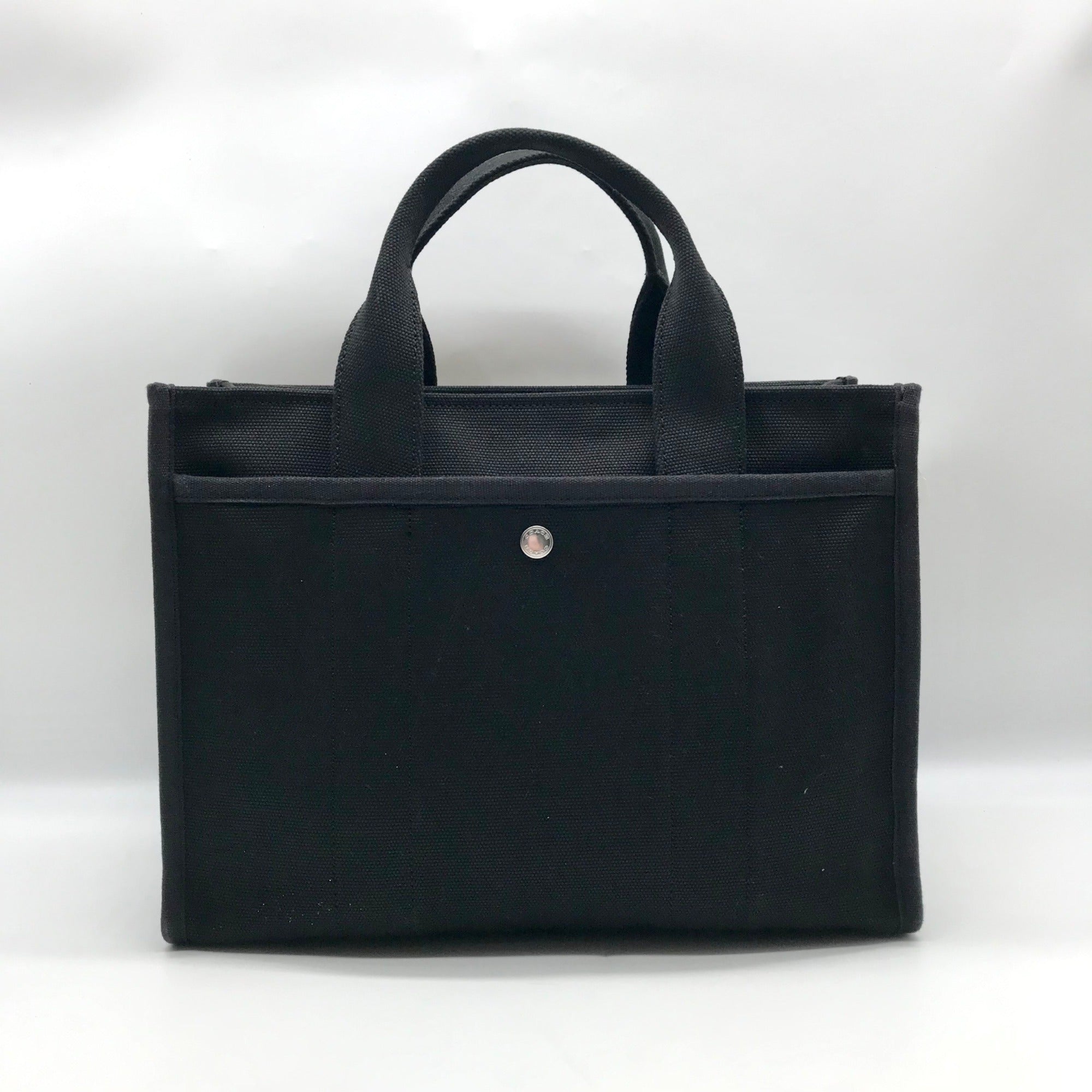 Coach Black Canvas Cargo Tote Bag 42 CP158