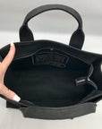 Coach Black Canvas Cargo Tote Bag 42 CP158