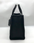 Coach Black Canvas Cargo Tote Bag 42 CP158