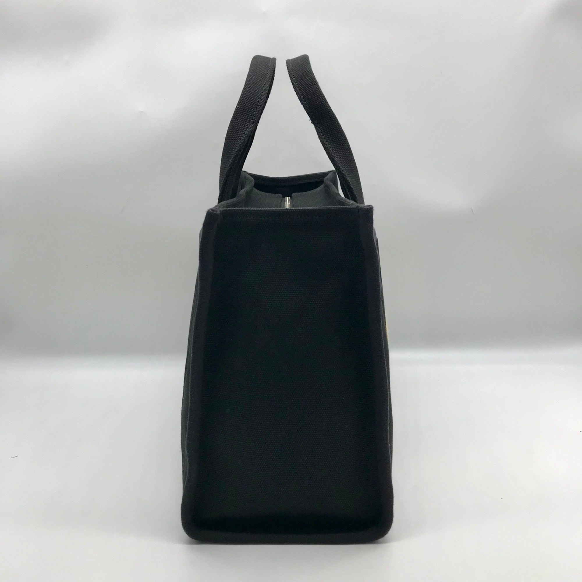 Coach Black Canvas Cargo Tote Bag 42 CP158