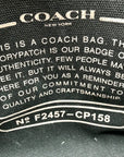 Coach Black Canvas Cargo Tote Bag 42 CP158