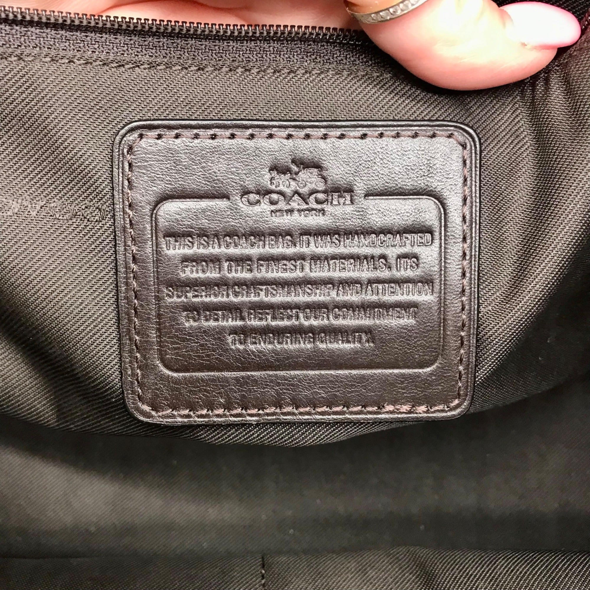 Coach Brown Monogram Jacquard Canvas Crosby Carryall Satchel